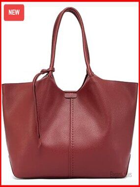 Vegan Leather Tote Bag, Spacious Hobo Handbag for Everyday Use
